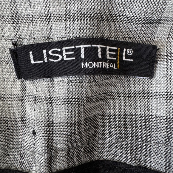 Lisette L Montreal Women's Pull-On Plaid Dress Pants Gray Size 4 Preppy Ankle - Picture 2 of 13